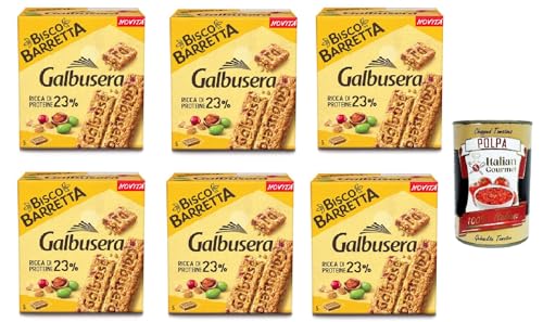Galbusera Biscobarretta protein 23%, Riegel Kekse Müsli voller Protein 23%, 6x 180g + Italian Gourmet polpa 400g Galbusera Biscobarretta protein 23%, Riegel Kekse Müsli voller Protein 23%, 6x 180g + Italian Gourmet polpa 400g von Italian Gourmet E.R.