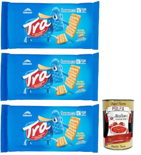 Galbusera Crackers Cracker salati Salzgebäck gesalzen 3x 250g, herzhafter Snack kekse aus Italien + Italian Gourmet polpa 400g Galbusera Crackers Cracker salati Salzgebäck gesalzen 3x 250g, herzhafter Snack kekse aus Italien + Italian Gourmet polpa 400g von Italian Gourmet E.R.