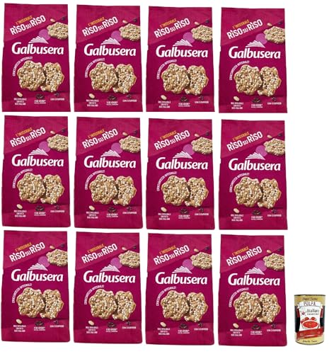 Galbusera RisosuRiso panetti con riso Venere, riso integrale soffiato e semi di papavero, crackers mit Venus -Reis, Puffs Full Rice und Mohnsamen, 12x 200g + Italian Gourmet polpa 400g Galbusera RisosuRiso panetti con riso Venere, riso integrale soffiato e semi di papavero, crackers mit Venus -Reis, Puffs Full Rice und Mohnsamen, 12x 200g + Italian Gourmet polpa 400g von Italian Gourmet E.R.