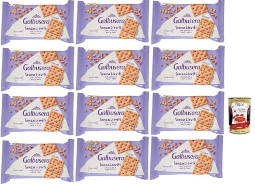 Galbusera Senza Lieviti Cracker con Farine di Mais e Orzo, Cracker mit Maismehl und Gerste, hefellos 12x 300 g + Italian Gourmet polpa 400g Galbusera Senza Lieviti Cracker con Farine di Mais e Orzo, Cracker mit Maismehl und Gerste, hefellos 12x 300 g + Italian Gourmet polpa 400g von Italian Gourmet E.R.
