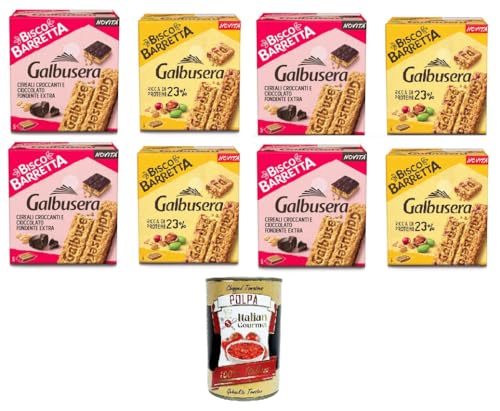 Galbusera Testpaket Biscobarretta Bisco Müsliriegel und dunkle Schokolade 4x230g Bisco-Riegel Reich an Proteinen 4x 180gr+ Italian Gourmet polpa 400g Galbusera Testpaket Biscobarretta Bisco Müsliriegel und dunkle Schokolade 4x230g Bisco-Riegel Reich an Proteinen 4x 180gr+ Italian Gourmet polpa 400g von Italian Gourmet E.R.
