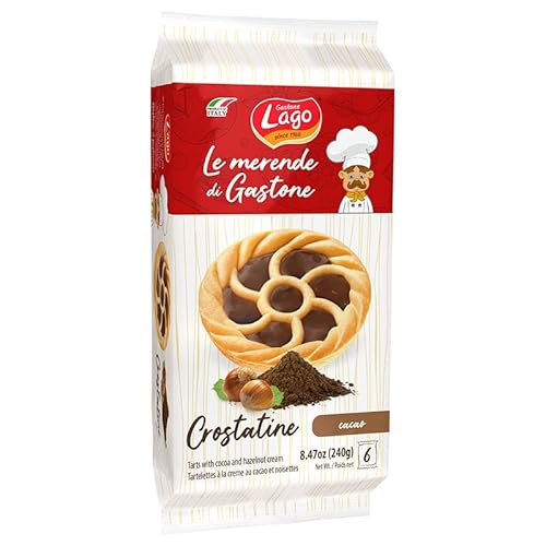 Gastone Lago Crostatine al Cacao Kakao-Törtchen Packung à 240g, Jede Packung Enthält 6 Snack à 40g Gastone Lago Crostatine al Cacao Kakao-Törtchen Packung à 240g, Jede Packung Enthält 6 Snack à 40g von Italian Gourmet E.R.