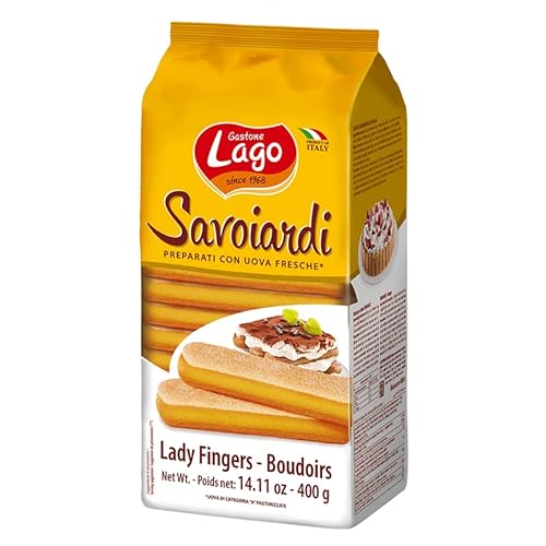Gastone Lago Savoiardi Traditionelle Sardische Kekse,an der Oberfläche leicht gezuckert mit leichtem Zitronenaroma 400g Gastone Lago Savoiardi Traditionelle Sardische Kekse,an der Oberfläche leicht gezuckert mit leichtem Zitronenaroma 400g von Italian Gourmet E.R.