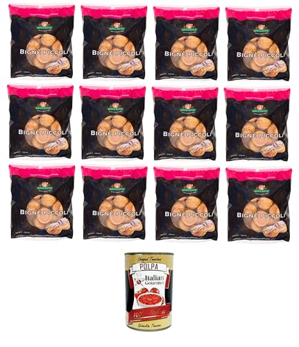 Gecchele Bignè Piccoli – Gebackenes Süßwarenprodukt 12x 100gr + Italian Gourmet polpa 400g Gecchele Bignè Piccoli – Gebackenes Süßwarenprodukt 12x 100gr + Italian Gourmet polpa 400g von Italian Gourmet E.R.
