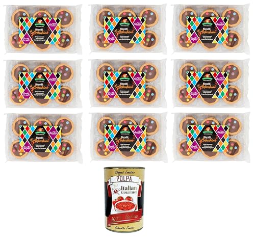 Gecchele Biscotti di Arlecchino Harlekin-Kekse Gebackenes Süßwarenprodukt 9x195 g+ Italian Gourmet polpa 400g Gecchele Biscotti di Arlecchino Harlekin-Kekse Gebackenes Süßwarenprodukt 9x195 g+ Italian Gourmet polpa 400g von Italian Gourmet E.R.
