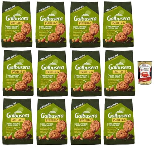 Glbusera Protein-G Frollini 100% vegetali, biscotti, kekse Hafer- und Mandelkekse, Proteinquelle und reich an Ballaststoffen 12x 280g + Italian Gourmet polpa 400g Glbusera Protein-G Frollini 100% vegetali, biscotti, kekse Hafer- und Mandelkekse, Proteinquelle und reich an Ballaststoffen 12x 280g + Italian Gourmet polpa 400g von Italian Gourmet E.R.