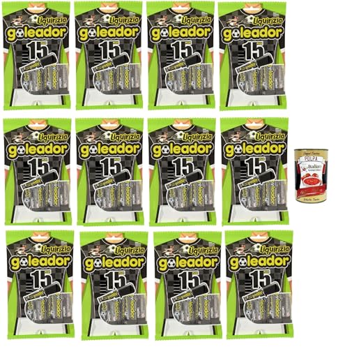 Goleador Liquirizia Doppel Süßigkeit, gummiary Lakritze -Geschmack, 12x 120g, Süßigkeiten, ¬die einzeln singen + Italian Gourmet polpa 400g Goleador Liquirizia Doppel Süßigkeit, gummiary Lakritze -Geschmack, 12x 120g, Süßigkeiten, ¬die einzeln singen + Italian Gourmet polpa 400g von Italian Gourmet E.R.