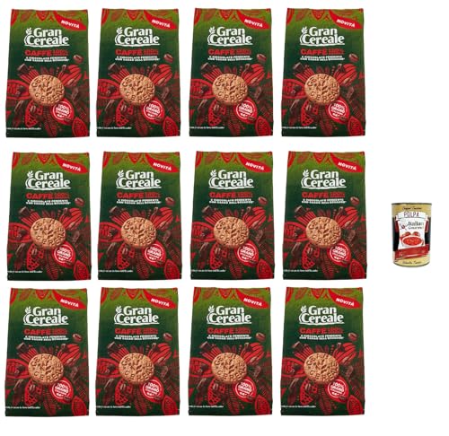 Gran Cereale Biscotti con Caffè 100% Arabica e Cioccolato Fondente con Fave dell'Ecuador, Kekse mit Kaffee und dunkle Schokolade 12x 280g + Italian Gourmet polpa 400g Gran Cereale Biscotti con Caffè 100% Arabica e Cioccolato Fondente con Fave dell'Ecuador, Kekse mit Kaffee und dunkle Schokolade 12x 280g + Italian Gourmet polpa 400g von Italian Gourmet E.R.