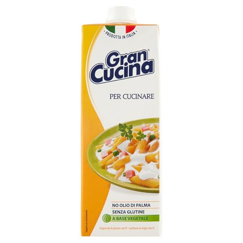 Gran Cucina Crema per Cucinare,Creme auf Pflanzlicher Basis,Sauce zum Kochen Ohne Palmöl,Glutenfrei 1000g + Italian Gourmet Polpa di Pomodoro 400g Dose von Italian Gourmet E.R.