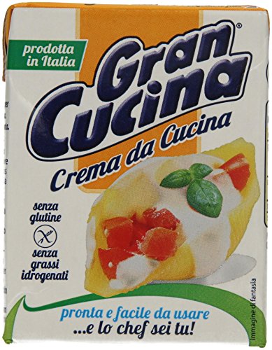 Gran Cucina Crema per Cucinare,Creme auf Pflanzlicher Basis,Sauce zum Kochen Ohne Palmöl,Glutenfrei 200g + Italian Gourmet Polpa di Pomodoro 400g Dose von Italian Gourmet E.R.