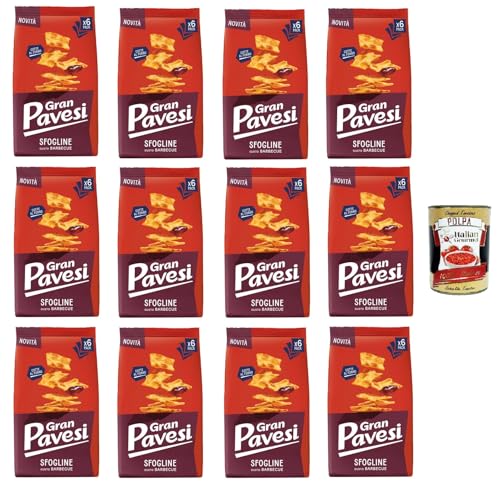 Gran Pavesi Sfogline Snack croccante di pasta sfoglia al gusto di Barbecue Knuspriger Blätterteig-Snack mit Barbecue-Geschmack 12x 180gr+ Italian Gourmet Polpa di Pomodoro 400g Gran Pavesi Sfogline Snack croccante di pasta sfoglia al gusto di Barbecue Knuspriger Blätterteig-Snack mit Barbecue-Geschmack 12x 180gr+ Italian Gourmet Polpa di Pomodoro 400g von Italian Gourmet E.R.