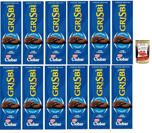 Grisbi Crema Ciobar, Biscotti Frolle Ripiene di Morbida Crema al Ciobar, Mürbeteigkekse gefüllt mit weicher Ciobar-Creme, biscuits, 12x 112g + Italian Gourmet polpa 400g Grisbi Crema Ciobar, Biscotti Frolle Ripiene di Morbida Crema al Ciobar, Mürbeteigkekse gefüllt mit weicher Ciobar-Creme, biscuits, 12x 112g + Italian Gourmet polpa 400g von Italian Gourmet E.R.