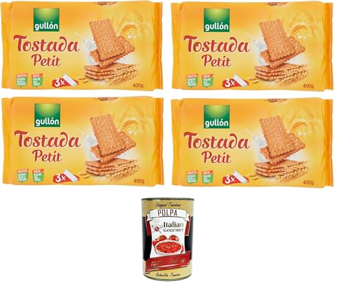 Gullon Biscotti Tostada Petit Tostada Petit Kekse 4x400gr + Italian Gourmet polpa 400g Gullon Biscotti Tostada Petit Tostada Petit Kekse 4x400gr + Italian Gourmet polpa 400g von Italian Gourmet E.R.