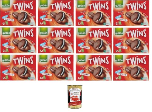 Gullon Biscotti Twins Milchschokolade Mit Sahne gefüllte und mit Vollmilchschokolade überzogene Kakaokekse 12x 252gr+ Italian Gourmet polpa 400g Gullon Biscotti Twins Milchschokolade Mit Sahne gefüllte und mit Vollmilchschokolade überzogene Kakaokekse 12x 252gr+ Italian Gourmet polpa 400g von Italian Gourmet E.R.