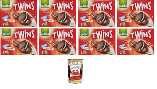 Gullon Biscotti Twins Milchschokolade Mit Sahne gefüllte und mit Vollmilchschokolade überzogene Kakaokekse 8x 252gr+ Italian Gourmet polpa 400g Gullon Biscotti Twins Milchschokolade Mit Sahne gefüllte und mit Vollmilchschokolade überzogene Kakaokekse 8x 252gr+ Italian Gourmet polpa 400g von Italian Gourmet E.R.