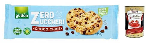 Gullón Choco Chips Senza Zuccheri,Kekse mit Schokoladenstückchen Zuckerfreie,Packung mit 150g + Italian Gourmet Polpa di Pomodoro 400g Dose Gullón Choco Chips Senza Zuccheri,Kekse mit Schokoladenstückchen Zuckerfreie,Packung mit 150g + Italian Gourmet Polpa di Pomodoro 400g Dose von Italian Gourmet E.R.