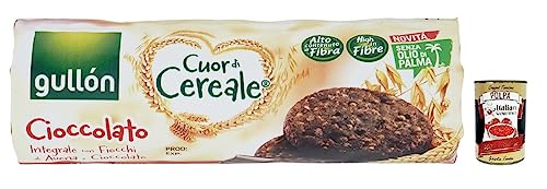 Gullón Cuor di Cereale Cioccolato Kekse,Vollkornkekse mit Schokolade und Haferflocken,Packung mit 280g + Italian Gourmet Polpa di Pomodoro 400g Dose von Italian Gourmet E.R.