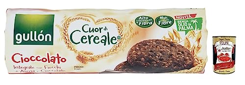 Gullón Cuor di Cereale Cioccolato Kekse,Vollkornkekse mit Schokolade und Haferflocken,Packung mit 280g + Italian Gourmet Polpa di Pomodoro 400g Dose Gullón Cuor di Cereale Cioccolato Kekse,Vollkornkekse mit Schokolade und Haferflocken,Packung mit 280g + Italian Gourmet Polpa di Pomodoro 400g Dose von Italian Gourmet E.R.