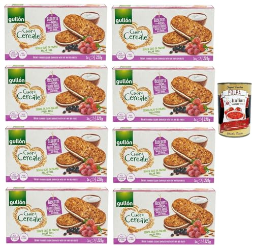 Gullon Cuor di Cereale Kekse mit Hafer und roten Früchten mit Joghurtcremefüllung 8x 220g + Italian Gourmet polpa 400g Gullon Cuor di Cereale Kekse mit Hafer und roten Früchten mit Joghurtcremefüllung 8x 220g + Italian Gourmet polpa 400g von Italian Gourmet E.R.