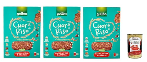 Gullón Cuor di Riso e Cereali Integrali Avena, Segale & farro, kekse mit Hafer, Roggen und geschrieben 3x 250 g + Italian Gourmet polpa 400g Gullón Cuor di Riso e Cereali Integrali Avena, Segale & farro, kekse mit Hafer, Roggen und geschrieben 3x 250 g + Italian Gourmet polpa 400g von Italian Gourmet E.R.
