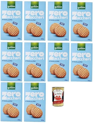 Gullón Frollini Integrali Zero Zuccheri, Vollkornkekse mit Süßungsmitteln Zuckerfreie, 10x 330g + Italian Gourmet Polpa di Pomodoro 400g Dose Gullón Frollini Integrali Zero Zuccheri, Vollkornkekse mit Süßungsmitteln Zuckerfreie, 10x 330g + Italian Gourmet Polpa di Pomodoro 400g Dose von Italian Gourmet E.R.