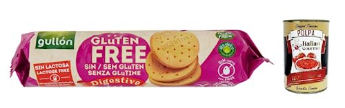 Gullón Gluten Free Digestive Biscotti Senza Glutine,Kekse Glutenfrei 150g + Italian Gourmet Polpa di Pomodoro 400g Dose von Italian Gourmet E.R.