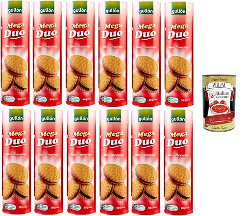Gullon Mega Duo Biscotti farciti al cioccolato Schokoladengefüllte Kekse 12x500gr + Italian Gourmet polpa 400g Gullon Mega Duo Biscotti farciti al cioccolato Schokoladengefüllte Kekse 12x500gr + Italian Gourmet polpa 400g von Italian Gourmet E.R.