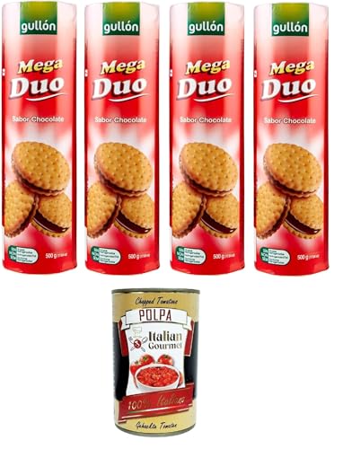 Gullon Mega Duo Biscotti farciti al cioccolato Schokoladengefüllte Kekse 4x500gr + Italian Gourmet polpa 400g Gullon Mega Duo Biscotti farciti al cioccolato Schokoladengefüllte Kekse 4x500gr + Italian Gourmet polpa 400g von Italian Gourmet E.R.
