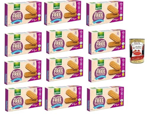 Gullon Sandwich Chocolate, Kekse mit Hafer- und Schokoladencremefüllung, gluten frei, gluten free Vegan, 12x 220g + Italian Gourmet polpa 400g Gullon Sandwich Chocolate, Kekse mit Hafer- und Schokoladencremefüllung, gluten frei, gluten free Vegan, 12x 220g + Italian Gourmet polpa 400g von Italian Gourmet E.R.