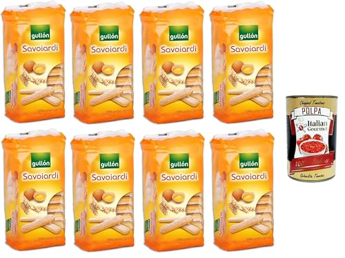 Gullon Savoiardi Biscotti all'Uovo Savoiardi Eierkekse 8x300g+ Italian Gourmet polpa 400g Gullon Savoiardi Biscotti all'Uovo Savoiardi Eierkekse 8x300g+ Italian Gourmet polpa 400g von Italian Gourmet E.R.