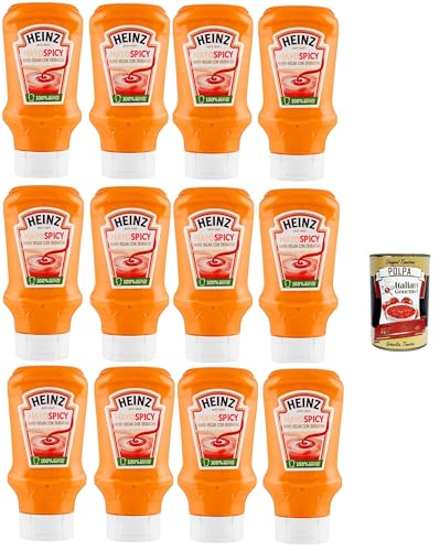 Heinz, Mayo vegan con sriracha, Vegane Salat Mayo mit Sriracha, Spicy Mayonnaise Gewürze sauce Condiments squeeze 12x 400ml + Italian Gourmet polpa 400g Heinz, Mayo vegan con sriracha, Vegane Salat Mayo mit Sriracha, Spicy Mayonnaise Gewürze sauce Condiments squeeze 12x 400ml + Italian Gourmet polpa 400g von Italian Gourmet E.R.