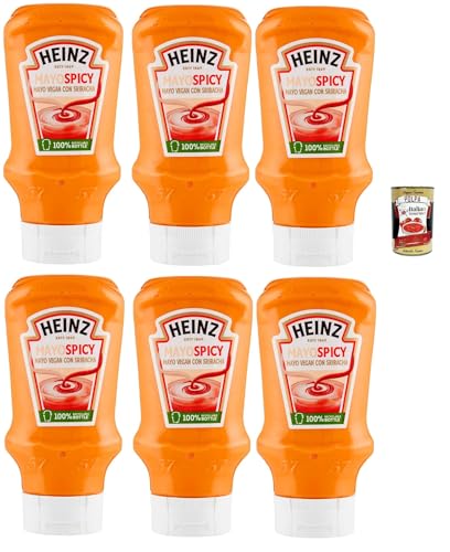 Heinz, Mayo vegan con sriracha, Vegane Salat Mayo mit Sriracha, Spicy Mayonnaise Gewürze sauce Condiments squeeze 6x 400ml + Italian Gourmet polpa 400g Heinz, Mayo vegan con sriracha, Vegane Salat Mayo mit Sriracha, Spicy Mayonnaise Gewürze sauce Condiments squeeze 6x 400ml + Italian Gourmet polpa 400g von Italian Gourmet E.R.