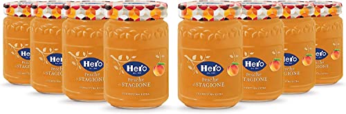 Hero Seasonal Peach Jam, 8 Gläser à 350 g, Konfitüre und Konfitüre Extra mit Früchten der Saison, hochwertiges Obst Hero Seasonal Peach Jam, 8 Gläser à 350 g, Konfitüre und Konfitüre Extra mit Früchten der Saison, hochwertiges Obst von Italian Gourmet E.R.