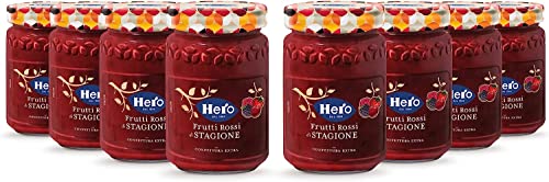 Hero Seasonal Red Fruit Jam, 8 Gläser à 350 g, Konfitüre und Extra-Konfitüre mit in der letzten Saison geernteten Früchten, hochwertige Früchte, traditionelle Methode Hero Seasonal Red Fruit Jam, 8 Gläser à 350 g, Konfitüre und Extra-Konfitüre mit in der letzten Saison geernteten Früchten, hochwertige Früchte, traditionelle Methode von Italian Gourmet E.R.