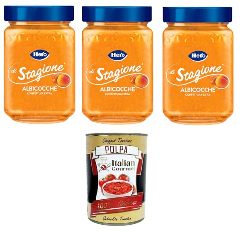 Hero di Stagione Confettura extra di Albicocche Seasonal Hero Extra Aprikosenmarmelade 3x350gr + Italian Gourmet polpa 400g Hero di Stagione Confettura extra di Albicocche Seasonal Hero Extra Aprikosenmarmelade 3x350gr + Italian Gourmet polpa 400g von Italian Gourmet E.R.