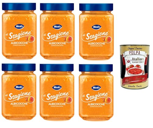 Hero di Stagione Confettura extra di Albicocche Seasonal Hero Extra Aprikosenmarmelade 6x350gr + Italian Gourmet polpa 400g Hero di Stagione Confettura extra di Albicocche Seasonal Hero Extra Aprikosenmarmelade 6x350gr + Italian Gourmet polpa 400g von Italian Gourmet E.R.
