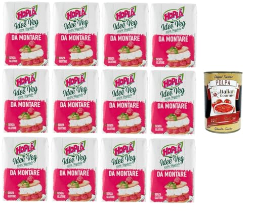 Hoplà Idee Veg 100 % pflanzliches Soja Zum Aufschlagen 12x 200ml+ Italian Gourmet polpa 400g Hoplà Idee Veg 100 % pflanzliches Soja Zum Aufschlagen 12x 200ml+ Italian Gourmet polpa 400g von Italian Gourmet E.R.