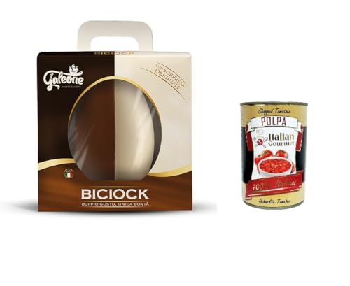 Il Galeone Biciok, Doppio Gusto, Unica bontà - Double Taste, Unique Goodness Milch- und dunkles Schokoladenei 300 g 300 g+ Italian Gourmet polpa 400g Il Galeone Biciok, Doppio Gusto, Unica bontà - Double Taste, Unique Goodness Milch- und dunkles Schokoladenei 300 g 300 g+ Italian Gourmet polpa 400g von Italian Gourmet E.R.