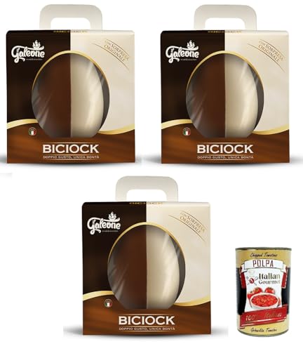 Il Galeone Biciok, Doppio Gusto, Unica bontà - Double Taste, Unique Goodness Milch- und dunkles Schokoladenei 3x 300 g+ Italian Gourmet polpa 400g Il Galeone Biciok, Doppio Gusto, Unica bontà - Double Taste, Unique Goodness Milch- und dunkles Schokoladenei 3x 300 g+ Italian Gourmet polpa 400g von Italian Gourmet E.R.