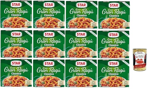 Il Mio Gran Ragù Star Classico, N.1 in Italien, tomatensauce 24x 180g sauce Tomatensuppe, Fleisch und Tomatensauce + Italian Gourmet polpa 400g Il Mio Gran Ragù Star Classico, N.1 in Italien, tomatensauce 24x 180g sauce Tomatensuppe, Fleisch und Tomatensauce + Italian Gourmet polpa 400g von Italian Gourmet E.R.