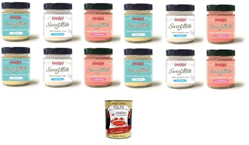 Inalpi-Sweet Milk Testpaket Streichfähige Creme mit Milch-, Erdbeer- und Kokosgeschmack 12x 180gr + Italian Gourmet polpa 400gr Inalpi-Sweet Milk Testpaket Streichfähige Creme mit Milch-, Erdbeer- und Kokosgeschmack 12x 180gr + Italian Gourmet polpa 400gr von Italian Gourmet E.R.