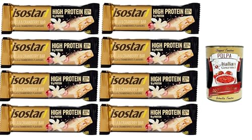 Isostad Barretta Hig Protein 30% Vaniglia Mirtilli Rossi Riegel mit hohem Proteingehalt, 30 % Vanille-Cranberries 8x 55gr + Italian Gourmet polpa 400g Isostad Barretta Hig Protein 30% Vaniglia Mirtilli Rossi Riegel mit hohem Proteingehalt, 30 % Vanille-Cranberries 8x 55gr + Italian Gourmet polpa 400g von Italian Gourmet E.R.