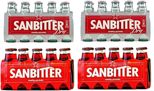 Italian apeterivo Sanbitter 20 x 100 ml + San Bitter Dry White 20 x 100 ml + Crodino Bitter Italian apeterivo Sanbitter 20 x 100 ml + San Bitter Dry White 20 x 100 ml + Crodino Bitter von Italian Gourmet E.R.