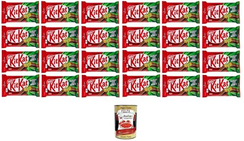 KITKAT Hazelnut Wafer ricoperto di Cioccolato al Latte al gusto Nocciola Haselnusswaffel, überzogen mit Milchschokolade mit Haselnussgeschmack, 24 x 41,5 g + Italian Gourmet polpa 400g KITKAT Hazelnut Wafer ricoperto di Cioccolato al Latte al gusto Nocciola Haselnusswaffel, überzogen mit Milchschokolade mit Haselnussgeschmack, 24 x 41,5 g + Italian Gourmet polpa 400g von Italian Gourmet E.R.