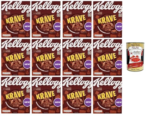 Kellog's Krave Choco Brownie Flavour 12x 375gr + Italian Gourmet polpa 400g Kellog's Krave Choco Brownie Flavour 12x 375gr + Italian Gourmet polpa 400g von Italian Gourmet E.R.