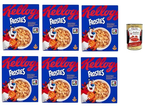 Frosties, knusprige Cornflakes aus Mais mit leckerem Frosting – Frühstückscerealien ohne künstliche Farb- und Aromastoffe 6x 330g + Italian Gourmet polpa 400g Frosties, knusprige Cornflakes aus Mais mit leckerem Frosting – Frühstückscerealien ohne künstliche Farb- und Aromastoffe 6x 330g + Italian Gourmet polpa 400g von Italian Gourmet E.R.