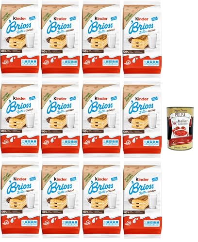 Kinder Brioss Latte e cacao, 10 Snacks Schwammkuchen, natürlich mit Doppelmilch und Kakaofüllung, hervorragend zum Frühstück und Snack, 12x 280g + Italian Gourmet polpa 400g Kinder Brioss Latte e cacao, 10 Snacks Schwammkuchen, natürlich mit Doppelmilch und Kakaofüllung, hervorragend zum Frühstück und Snack, 12x 280g + Italian Gourmet polpa 400g von Italian Gourmet E.R.