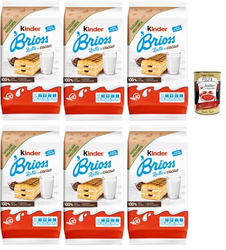 Kinder Brioss Latte e cacao, 10 Snacks Schwammkuchen, natürlich mit Doppelmilch und Kakaofüllung, hervorragend zum Frühstück und Snack, 6x 280g + Italian Gourmet polpa 400g Kinder Brioss Latte e cacao, 10 Snacks Schwammkuchen, natürlich mit Doppelmilch und Kakaofüllung, hervorragend zum Frühstück und Snack, 6x 280g + Italian Gourmet polpa 400g von Italian Gourmet E.R.