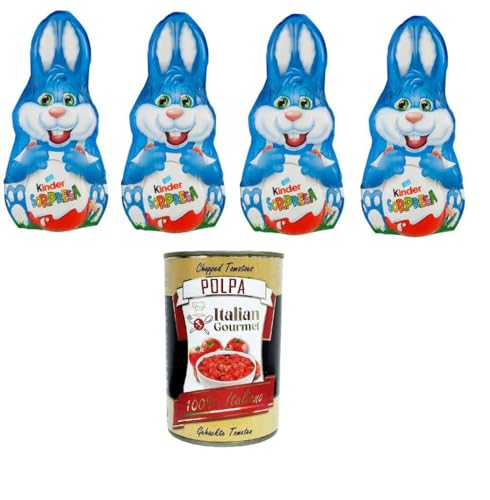 Kinder Sorpresa Figura cava Coniglio Lui Surprise Hohlfigur Rabbit Him 4x75 g+ Italian Gourmet polpa 400g Kinder Sorpresa Figura cava Coniglio Lui Surprise Hohlfigur Rabbit Him 4x75 g+ Italian Gourmet polpa 400g von Italian Gourmet E.R.