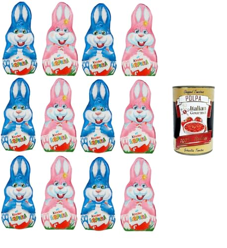 Kinder Sorpresa Figura cava Coniglio Lui & Lei Surprise Hohlfigur Hase für Sie und Ihn 12x75 g+ Italian Gourmet polpa 400g Kinder Sorpresa Figura cava Coniglio Lui & Lei Surprise Hohlfigur Hase für Sie und Ihn 12x75 g+ Italian Gourmet polpa 400g von Italian Gourmet E.R.